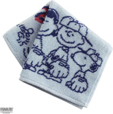 SNOOPY 史努比 棒球小子毛巾手帕  (藍色)